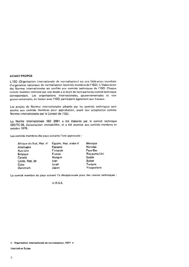 ISO 3881:1977 ISO 3881:1977 - Construction immobiliere -- Coordination modulaire -- Escaliers et trémies d'escaliers -- Dimensions de coordination - Page 2 preview