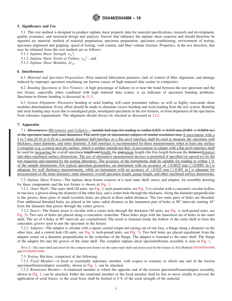 REDLINE ASTM D5448/D5448M-16 - Standard Test Method for  Inplane Shear Properties of Hoop Wound Polymer Matrix Composite  Cylinders