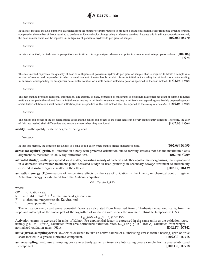 REDLINE ASTM D4175-16a - Standard Terminology Relating to Petroleum Products, Liquid Fuels, and Lubricants