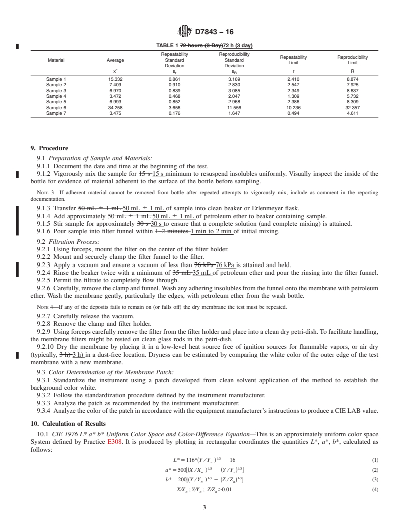 REDLINE ASTM D7843-16 - Standard Test Method for Measurement of Lubricant Generated Insoluble Color Bodies in  In-Service Turbine Oils using Membrane Patch Colorimetry