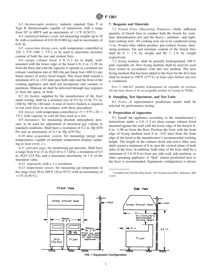 ASTM F1361-99 - Standard Test Method for Performance of Open Deep Fat Fryers