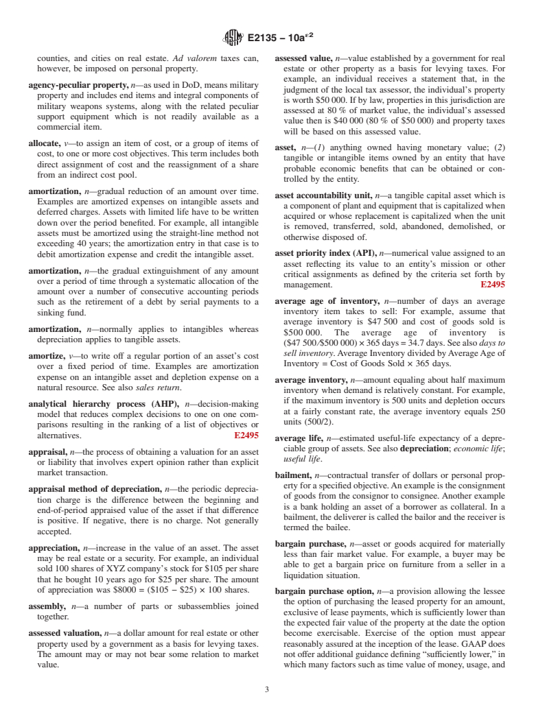 ASTM E2135-10ae2 - Standard Terminology for Property and Asset Management