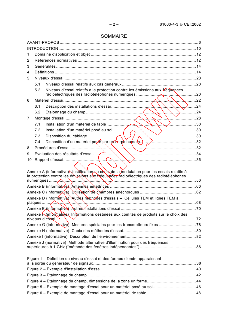 IEC 61000-4-3:2002 IEC 61000-4-3:2002 - Electromagnetic compatibility (EMC) - Part 4-3: Testing and measurement techniques - Radiated, radio-frequency, electromagnetic field immunity test
Released:3/5/2002
Isbn:2831861942 - Page 4 preview