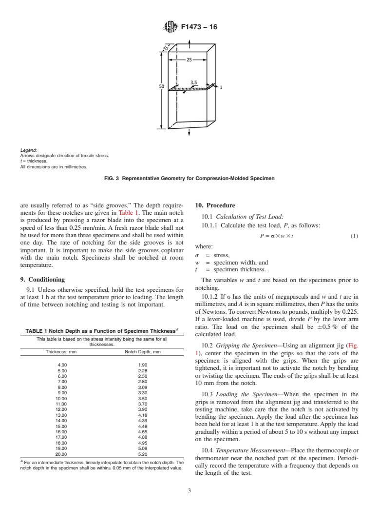 ASTM F1473-16 - Standard Test Method for  Notch Tensile Test to Measure the Resistance to Slow Crack   Growth of Polyethylene Pipes and Resins