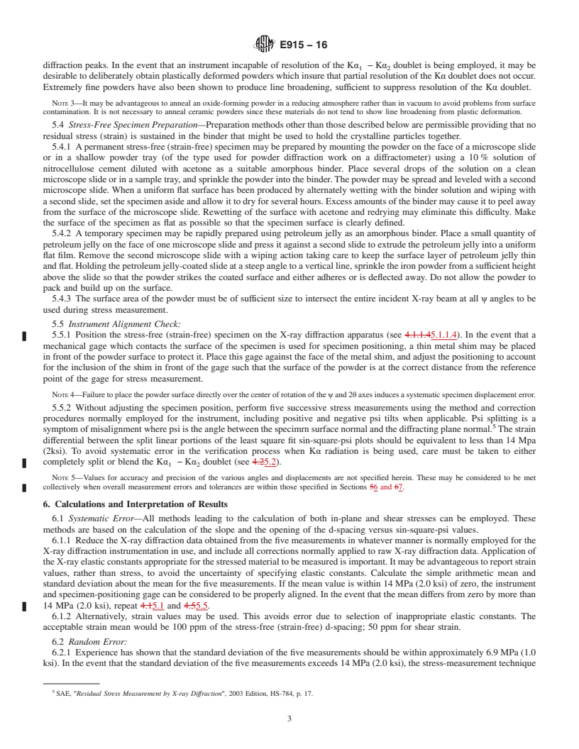 REDLINE ASTM E915-16 - Standard Test Method for  Verifying the Alignment of X-Ray Diffraction Instrumentation  for Residual Stress Measurement