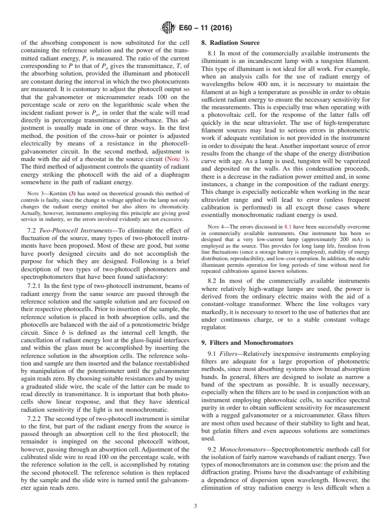 ASTM E60-11(2016) - Standard Practice for  Analysis of Metals, Ores, and Related Materials by Spectrophotometry