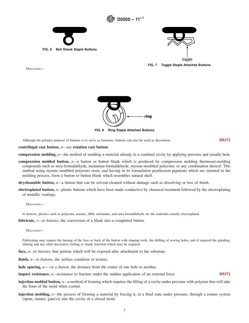 REDLINE ASTM D2050-11e1 - Standard Terminology Relating to  Fasteners and Closures Used with Textiles