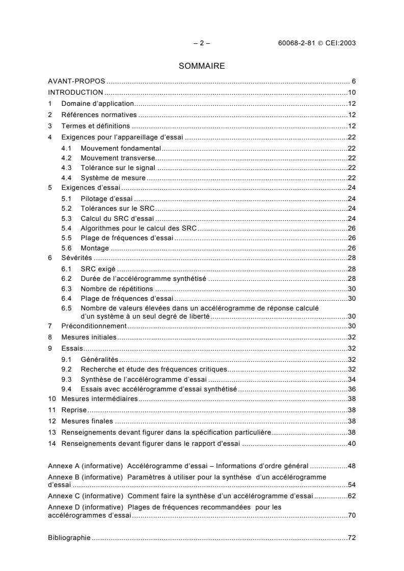 IEC 60068-2-81:2003 IEC 60068-2-81:2003 - Environmental testing - Part 2-81: Tests - Test Ei: Shock - Shock response spectrum synthesis - Page 4 preview