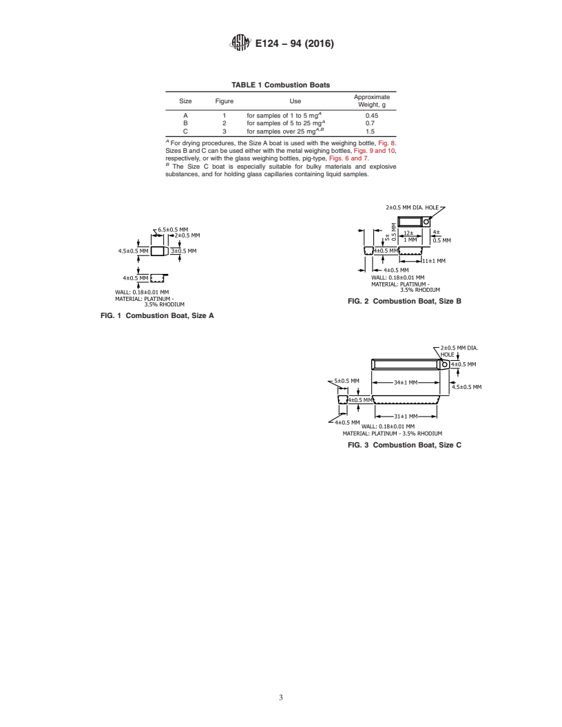 REDLINE ASTM E124-94(2016) - Standard Specification for  Weighing and Drying Apparatus for Microchemical Analysis