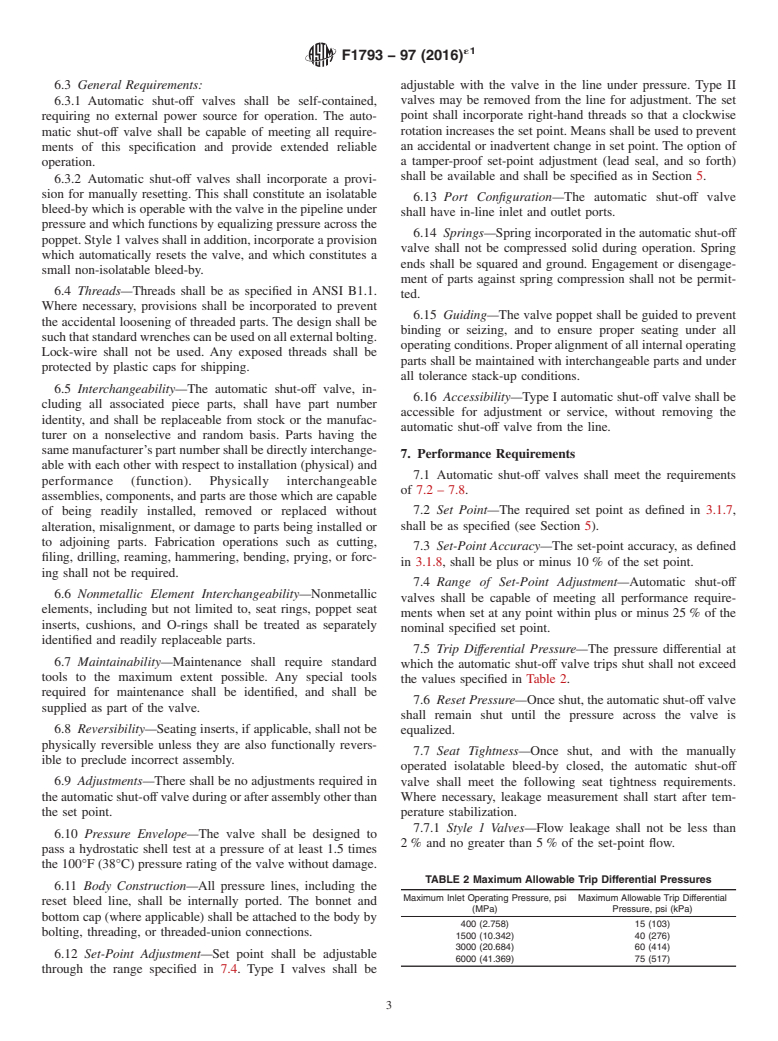 ASTM F1793-97(2016)e1 - Standard Specification for  Automatic Shut-Off Valves (Also Known as Excess Flow Valves,   EFV) for Air or Nitrogen Service