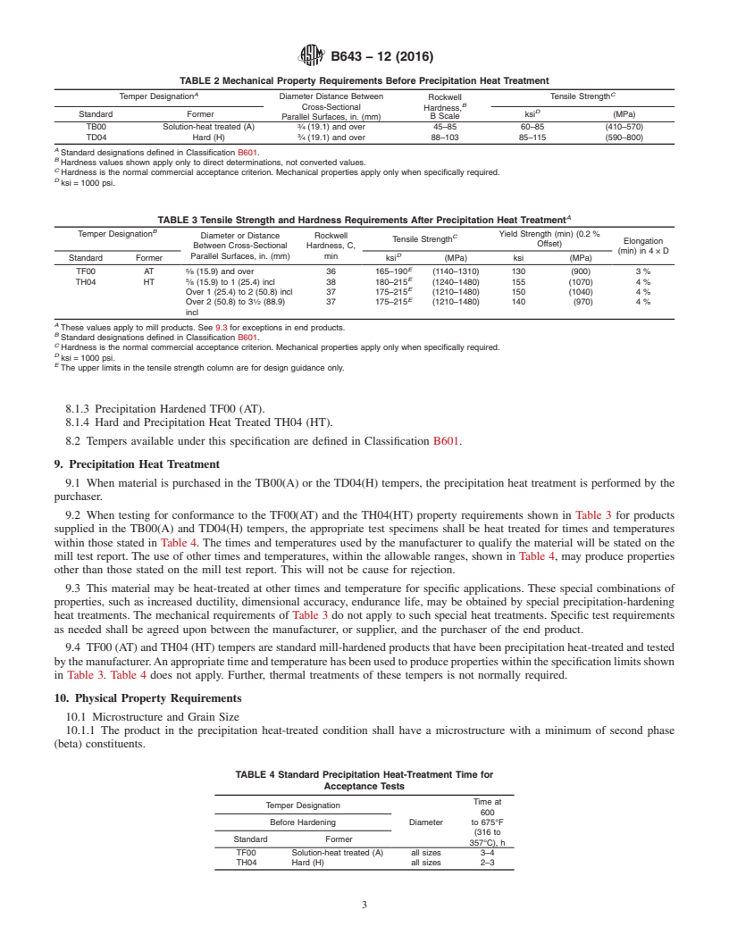 REDLINE ASTM B643-12(2016) - Standard Specification for Copper-Beryllium Alloy Seamless Tube