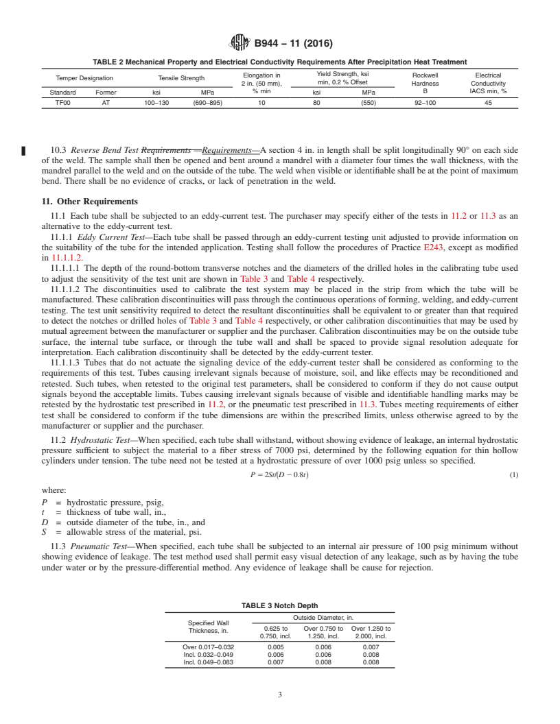 REDLINE ASTM B944-11(2016) - Standard Specification for Copper-Beryllium Welded Heat Exchanger and Condenser Tube (UNS  No. C17510)