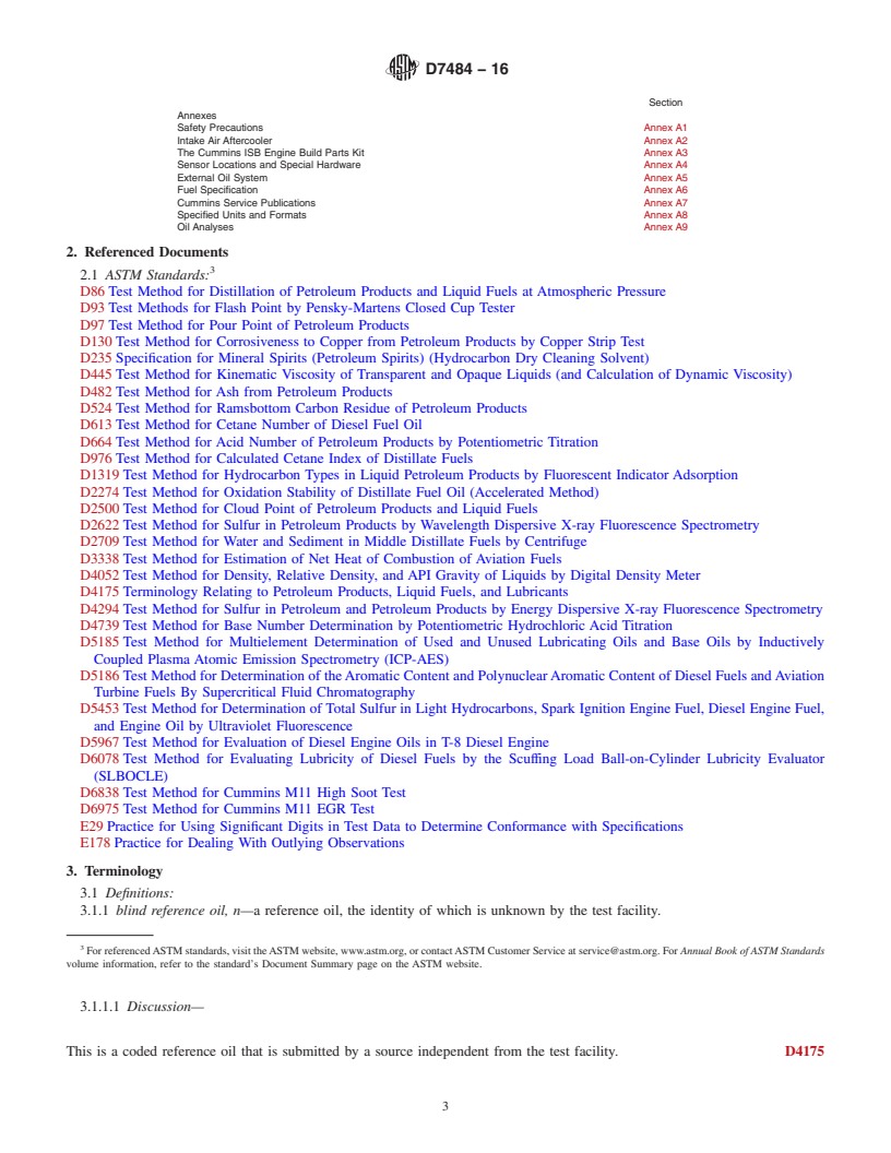 REDLINE ASTM D7484-16 - Standard Test Method for Evaluation of Automotive Engine Oils for Valve-Train Wear Performance  in Cummins ISB Medium-Duty Diesel Engine