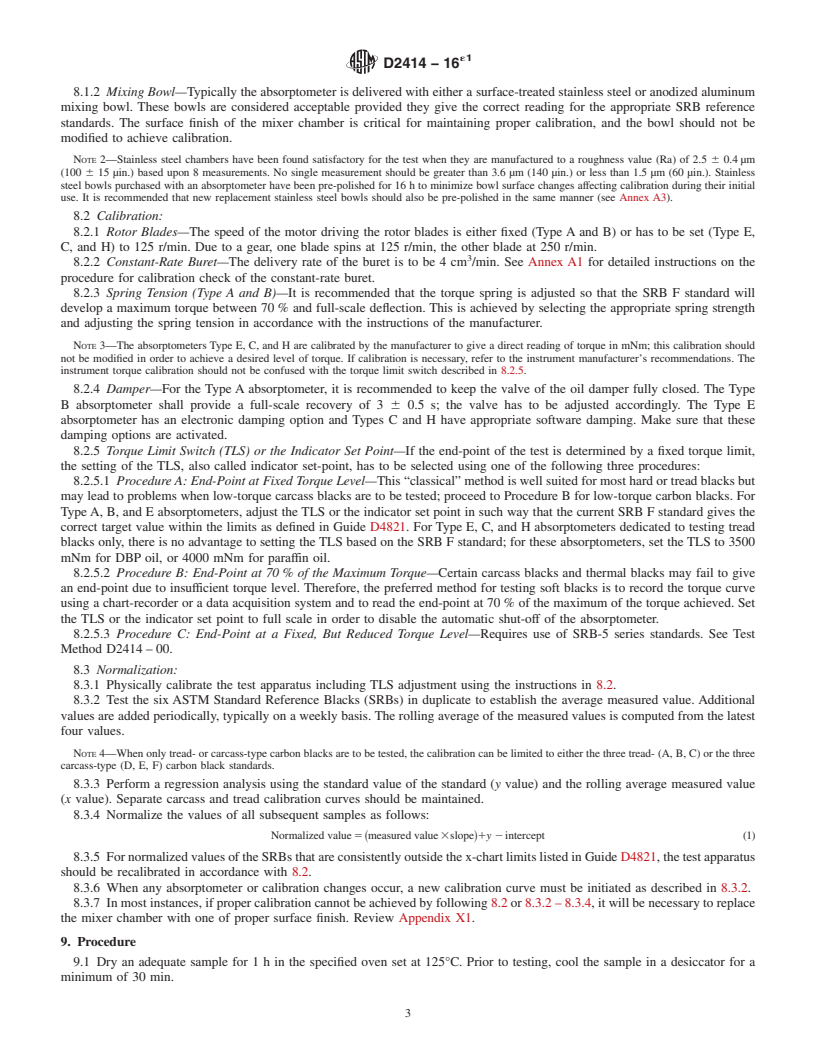 REDLINE ASTM D2414-16e1 - Standard Test Method for Carbon Black&#x2014;Oil Absorption Number (OAN)