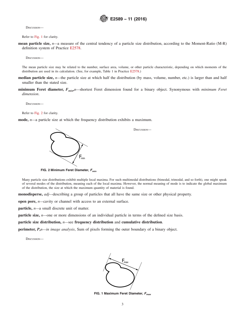 REDLINE ASTM E2589-11(2016) - Standard Terminology Relating to Nonsieving Methods of Powder Characterization