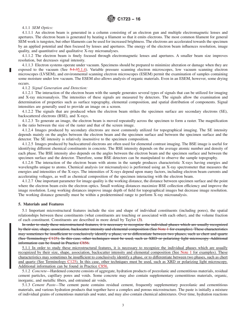 REDLINE ASTM C1723-16 - Standard Guide for  Examination of Hardened Concrete Using Scanning Electron Microscopy