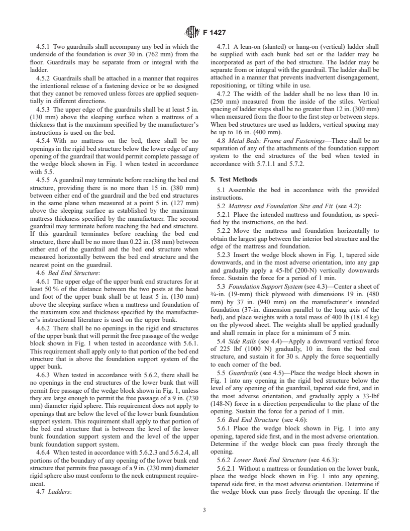 ASTM F1427-01 - Standard Consumer Safety Specification for Bunk Beds