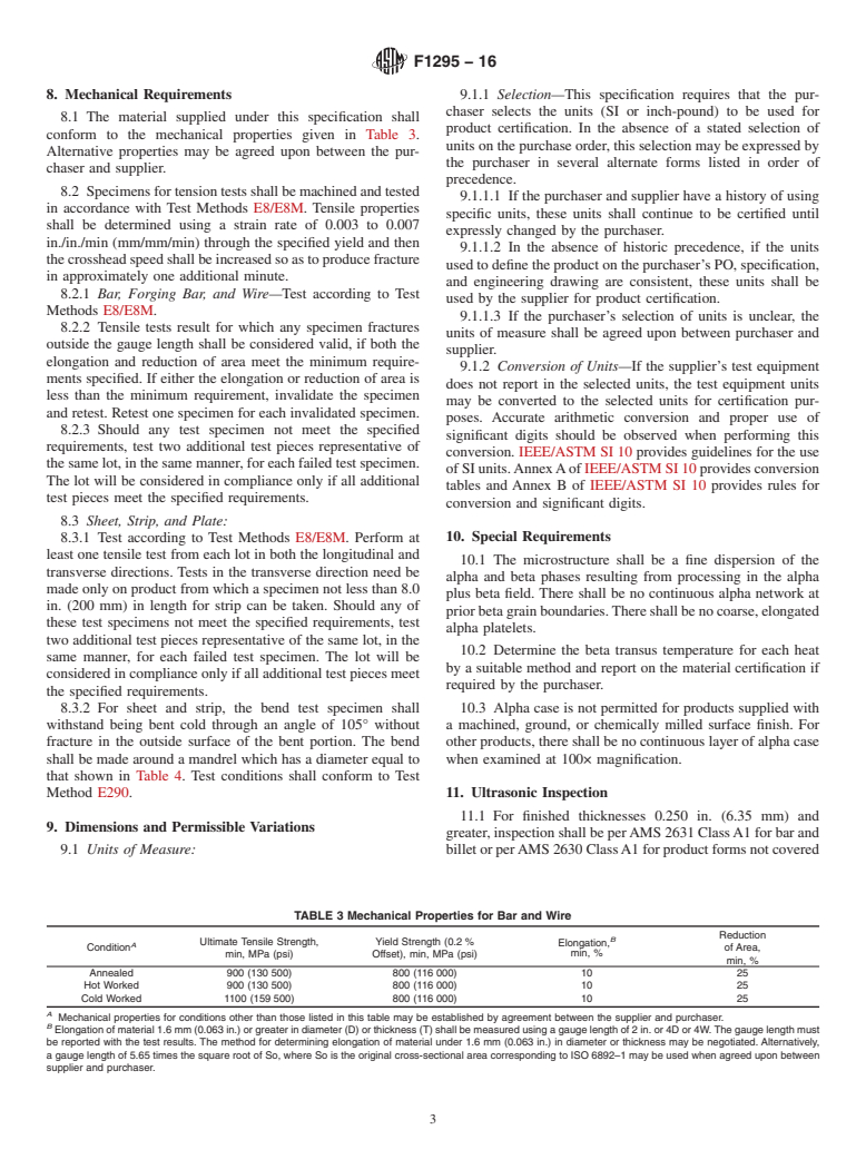 ASTM F1295-16 - Standard Specification for Wrought Titanium-6Aluminum-7Niobium Alloy for Surgical Implant  Applications (UNS R56700)