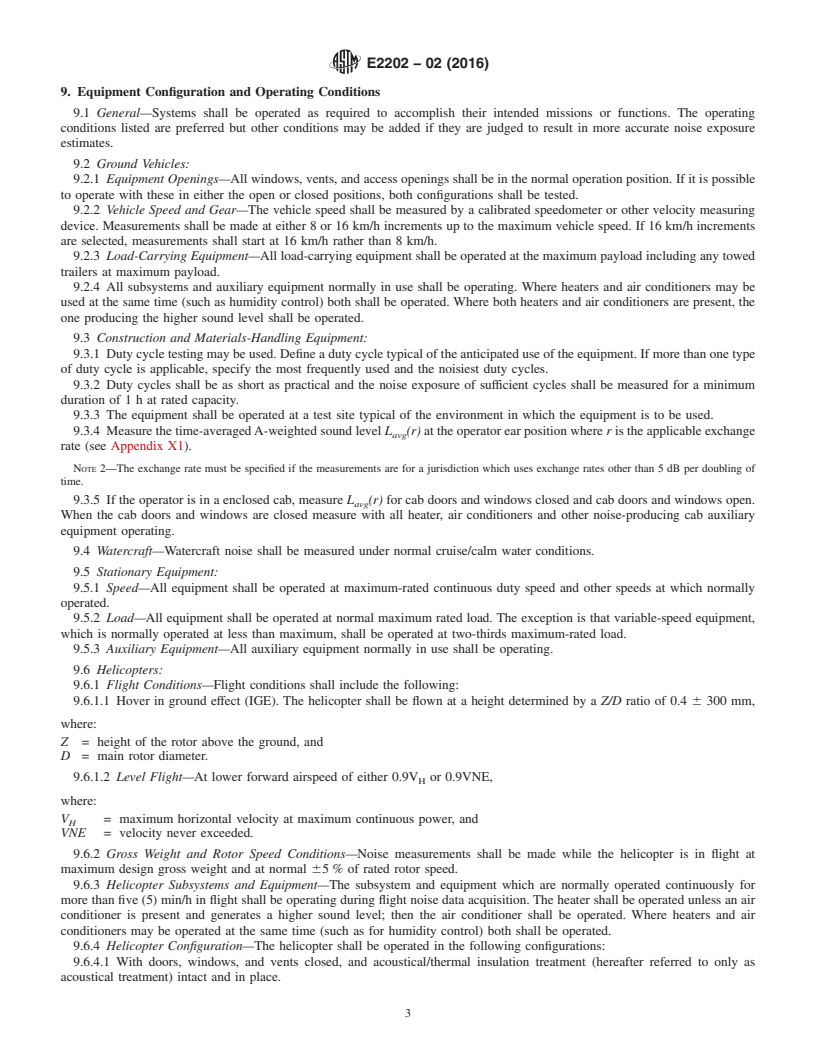 REDLINE ASTM E2202-02(2016) - Standard Practice for  Measurement of Equipment-Generated Continuous Noise for Assessment  of Health Hazards