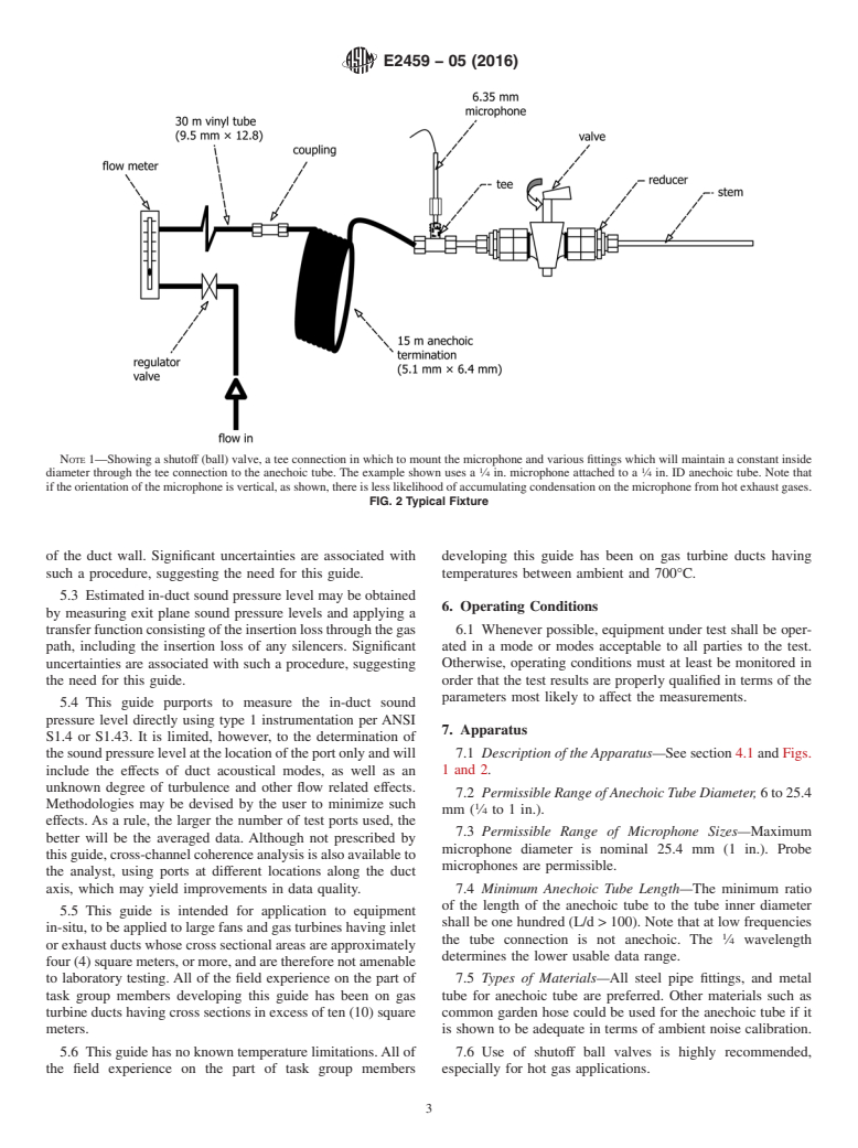 ASTM E2459-05(2016) - Standard Guide for Measurement of In-Duct Sound Pressure Levels from Large Industrial  Gas Turbines and Fans