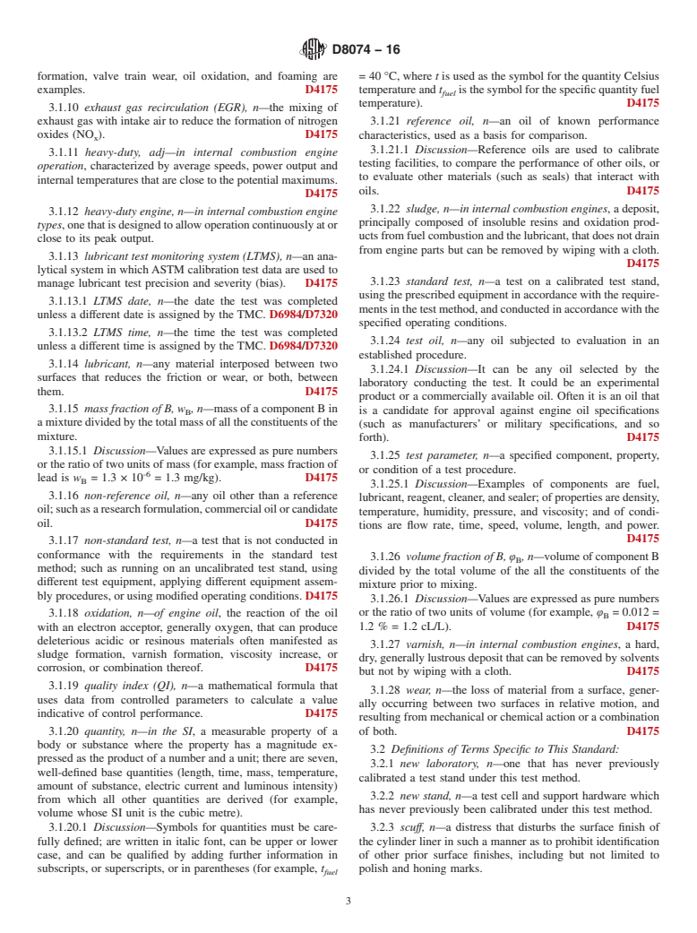 ASTM D8074-16 - Standard Test Method for Evaluation of Diesel Engine Oils in DD13 Diesel Engine