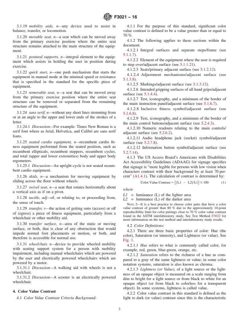 ASTM F3021-16 - Standard Specification for Universal Design of Fitness Equipment for Inclusive Use by  Persons with Functional Limitations and Impairments