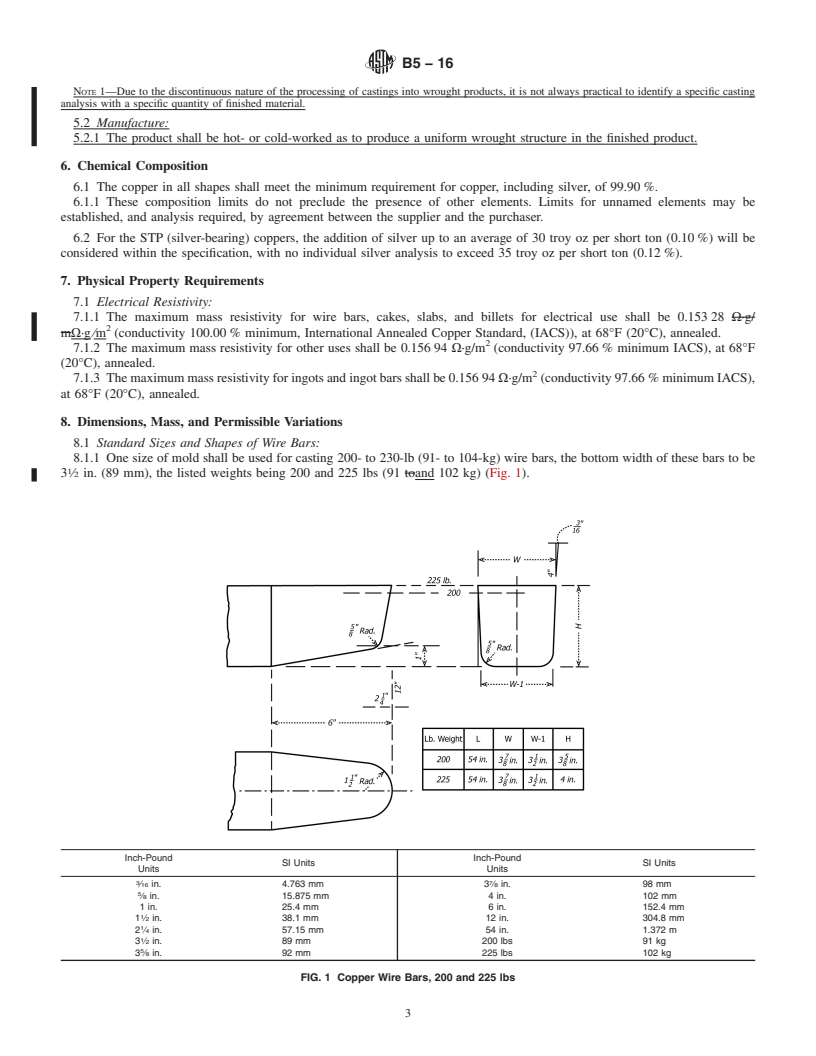 ASTM B5-16 - Standard Specification For High Conductivity Tough-Pitch ...