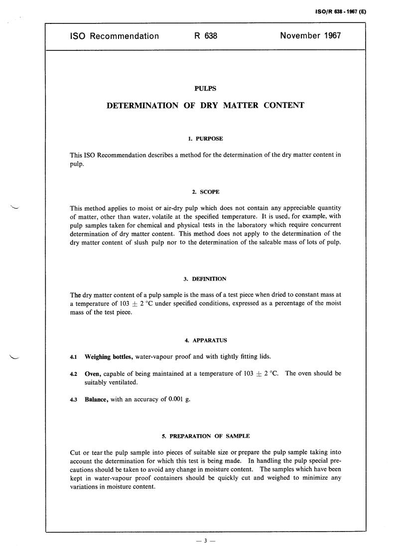 ISO/R 638:1967 - Title missing - Legacy paper document
Released:1/1/1967