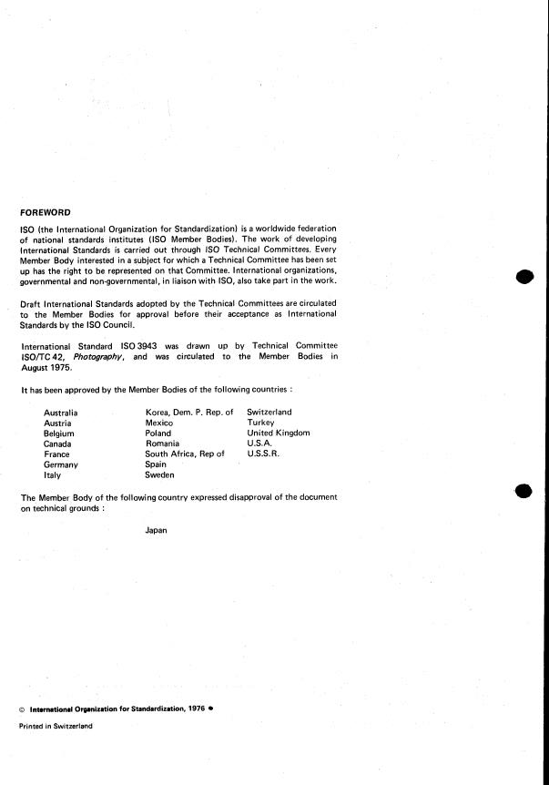 ISO 3943:1976 ISO 3943:1976 - Photographic grade sodium acetate, anhydrous -- Specification - Page 2 preview