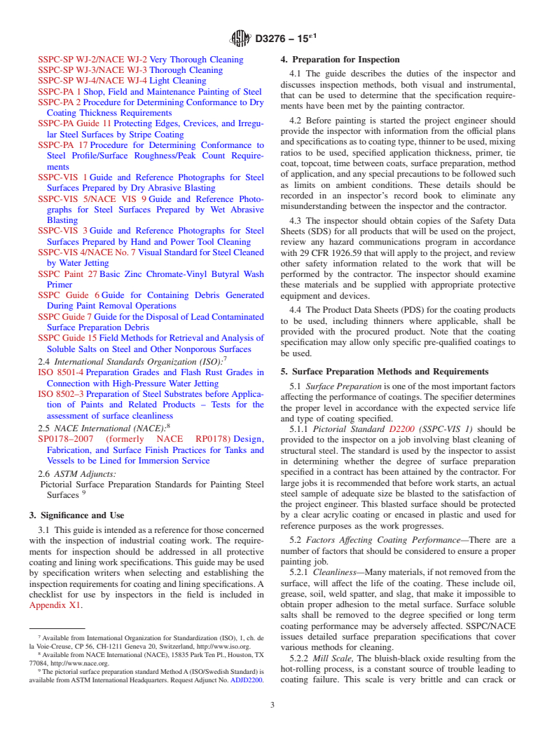 ASTM D3276-15e1 - Standard Guide for Painting Inspectors (Metal Substrates)