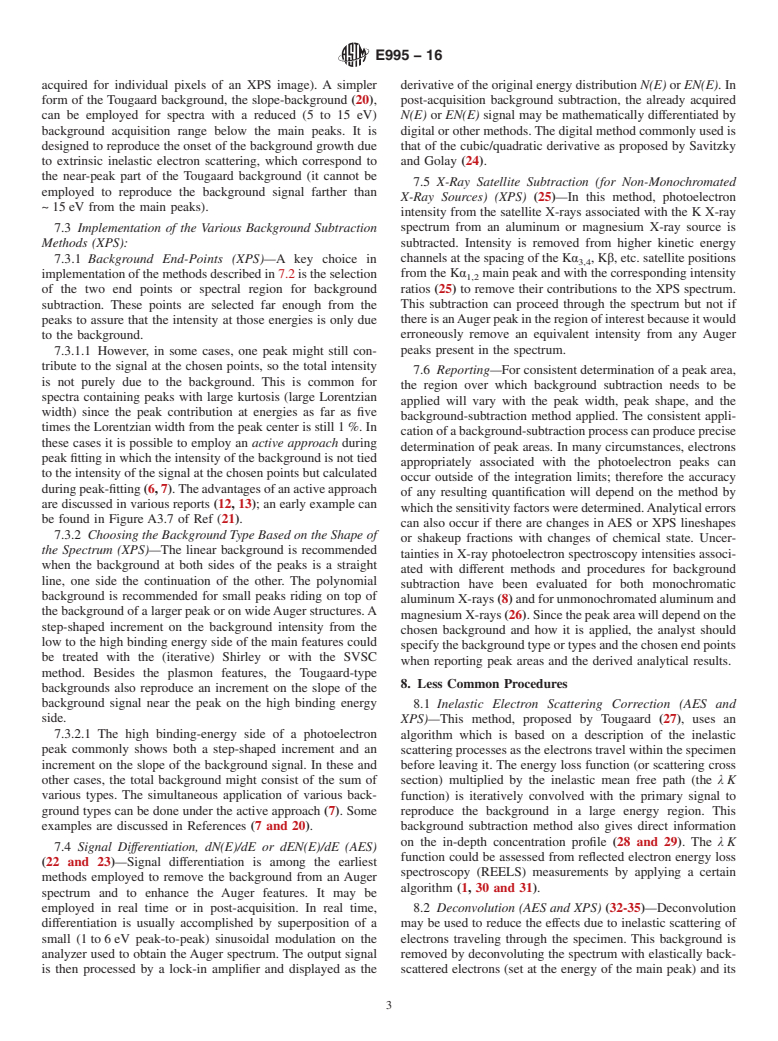 ASTM E995-16 - Standard Guide for Background Subtraction Techniques in Auger Electron Spectroscopy  and X-Ray Photoelectron Spectroscopy