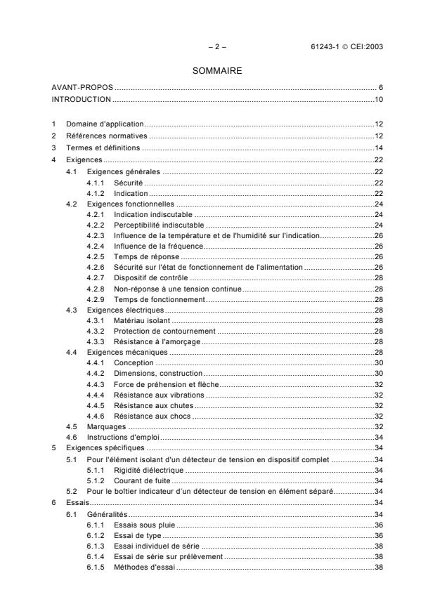IEC 61243-1:2003 IEC 61243-1:2003 - Live working - Voltage detectors - Part 1: Capacitive type to be used for voltages exceeding 1 kV a.c. - Page 4 preview