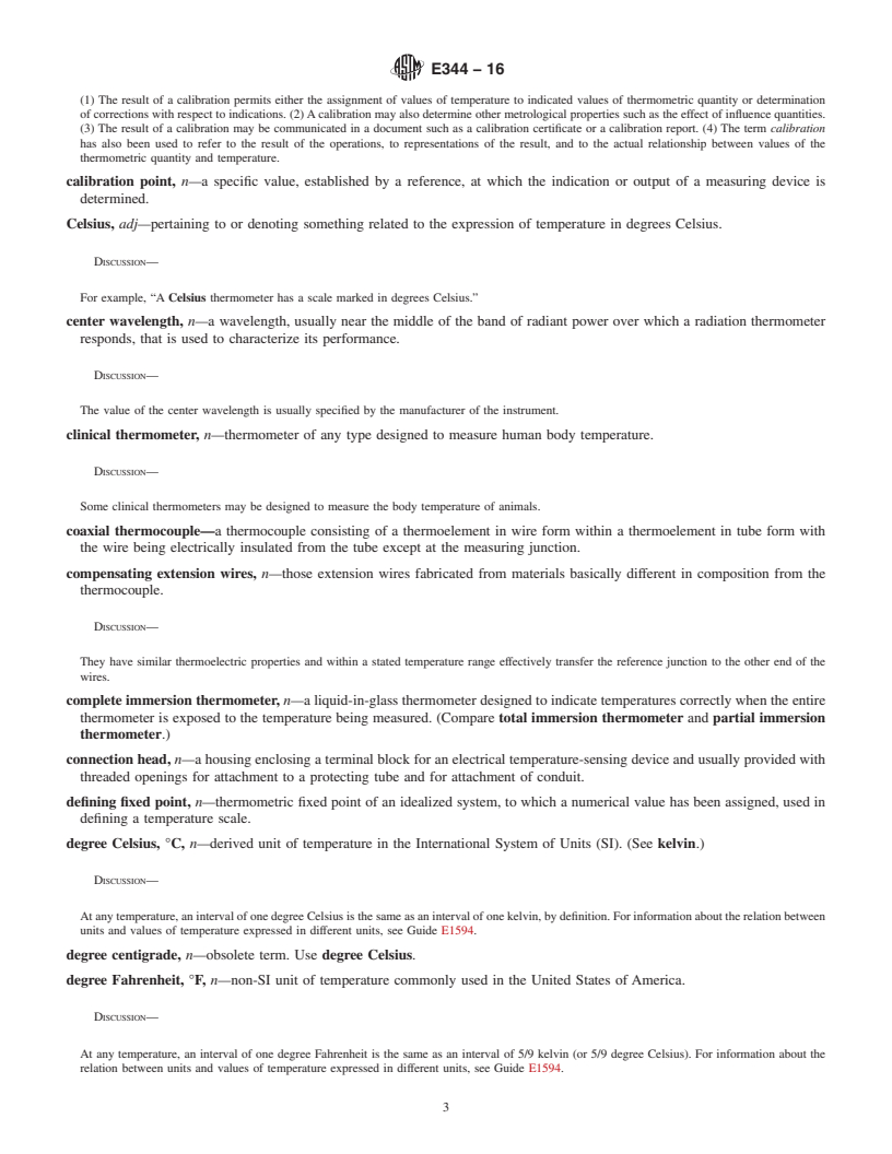 REDLINE ASTM E344-16 - Terminology Relating to  Thermometry and Hydrometry