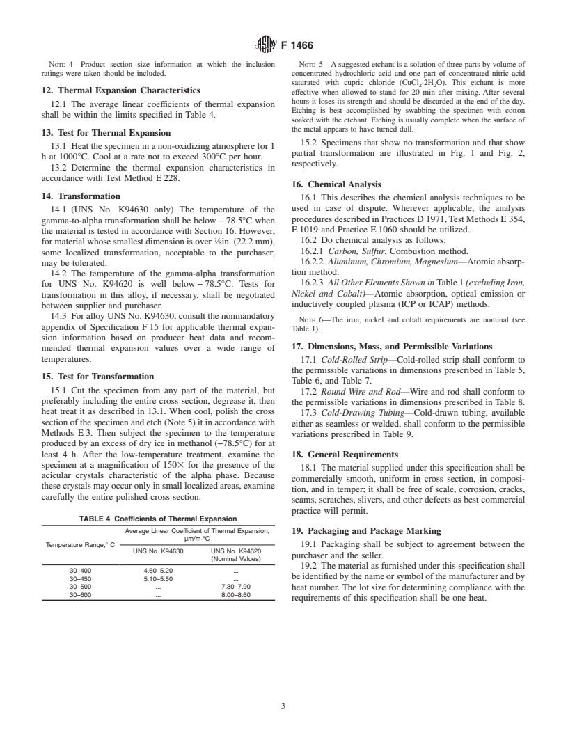 ASTM F1466-99 - Standard Specification for Iron-Nickel-Cobalt Alloys for Metal-to-Ceramic Sealing Applications