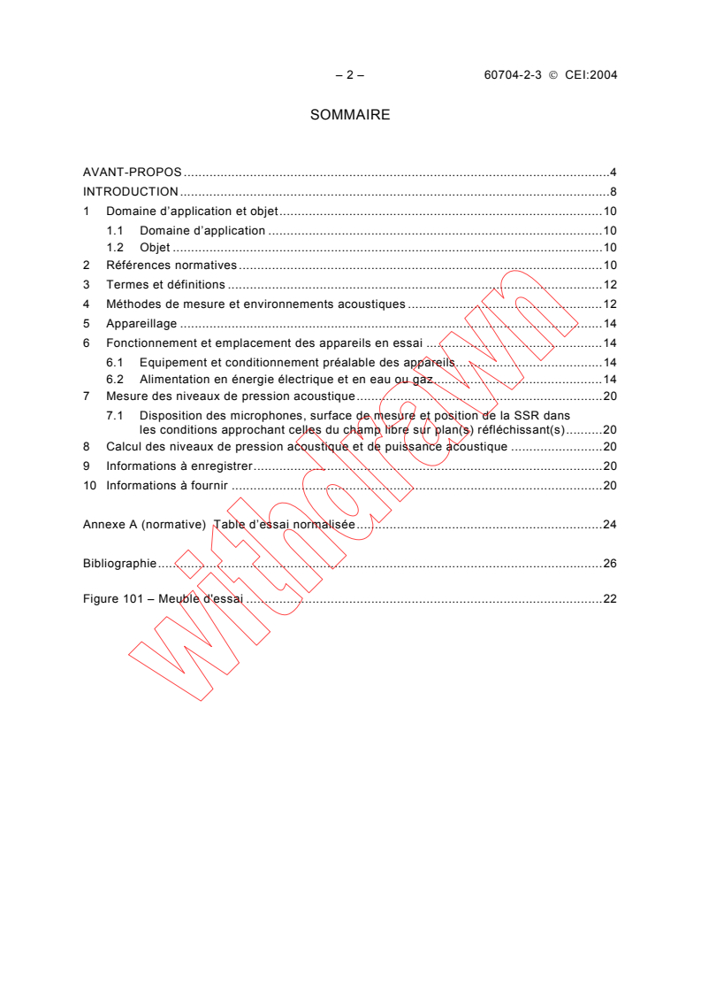 IEC 60704-2-3:2001 IEC 60704-2-3:2001 - Household and similar electrical appliances - Test code for the determination of airborne acoustical noise - Part 2-3: Particular requirements for dishwashers
Released:12/4/2001
Isbn:2831872812 - Page 4 preview