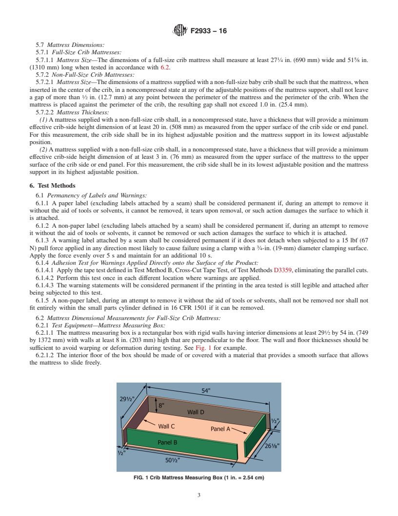 Astm crib standards best sale