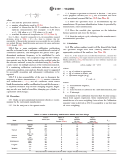 ASTM E1941-10(2016) ASTM E1941-10(2016) - Standard Test Method for Determination of Carbon in Refractory and Reactive Metals and Their Alloys by Combustion Analysis - Page 3 preview