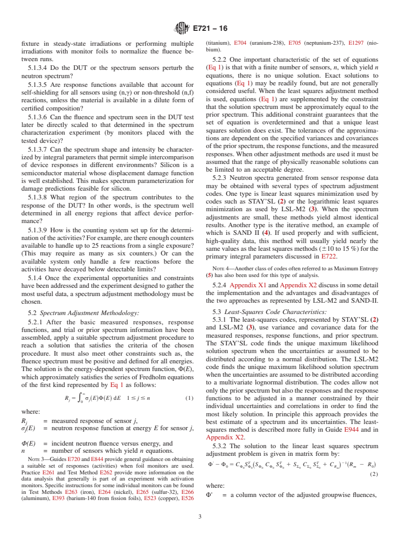 ASTM E721-16 - Standard Guide for  Determining Neutron Energy Spectra from Neutron Sensors for  Radiation-Hardness Testing of Electronics