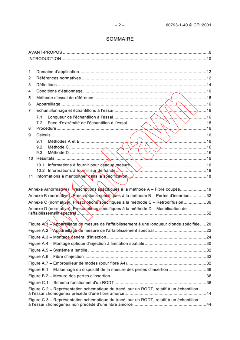 IEC 60793-1-40:2001 IEC 60793-1-40:2001 - Optical fibres - Part 1-40: Measurement methods and test procedures - Attenuation
Released:7/26/2001
Isbn:2831858321 - Page 4 preview
