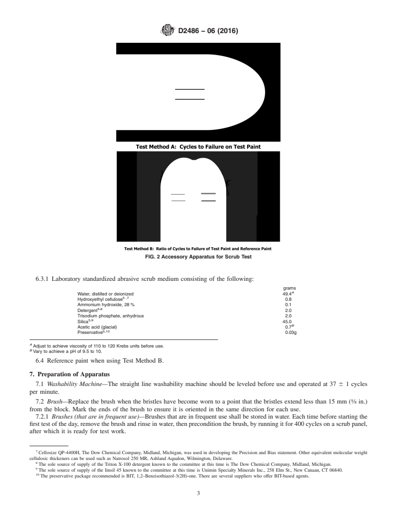 REDLINE ASTM D2486-06(2016) - Standard Test Methods for Scrub Resistance of Wall Paints