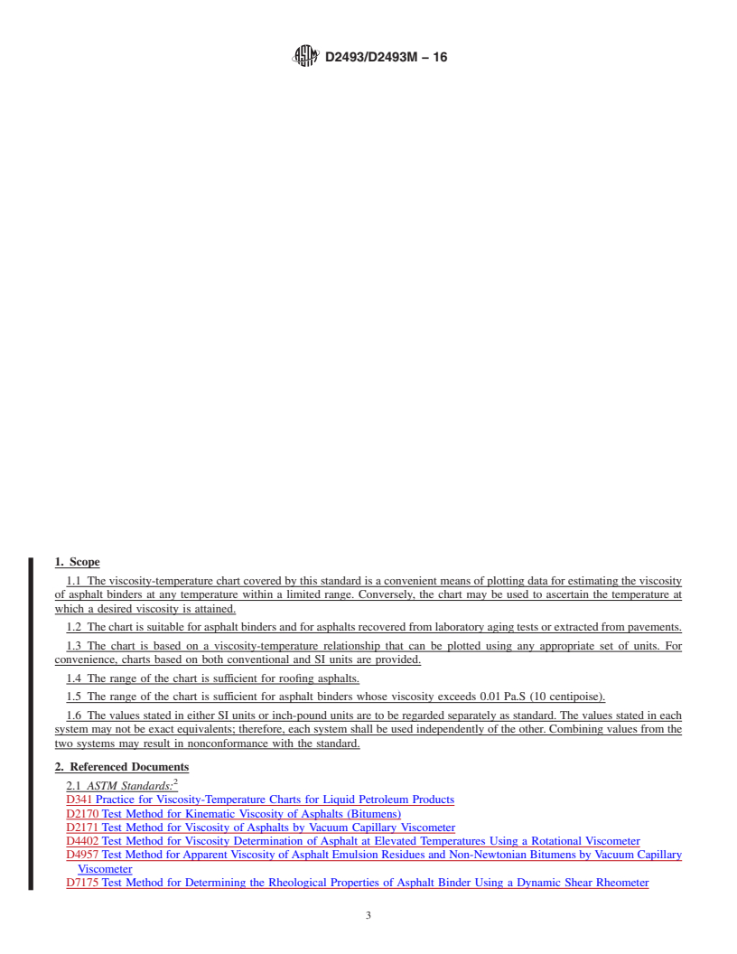 REDLINE ASTM D2493/D2493M-16 - Standard Practice for Viscosity-Temperature Chart for Asphalt Binders