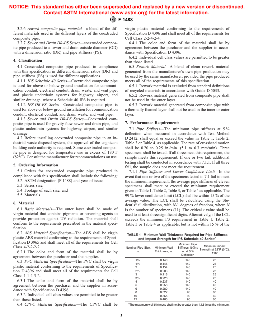 ASTM F1488-00 - Standard Specification for Coextruded Composite Pipe