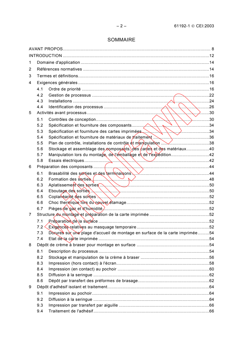 IEC 61192-1:2003 IEC 61192-1:2003 - Workmanship requirements for soldered electronic assemblies - Part 1: General
Released:2/20/2003
Isbn:2831868432 - Page 4 preview