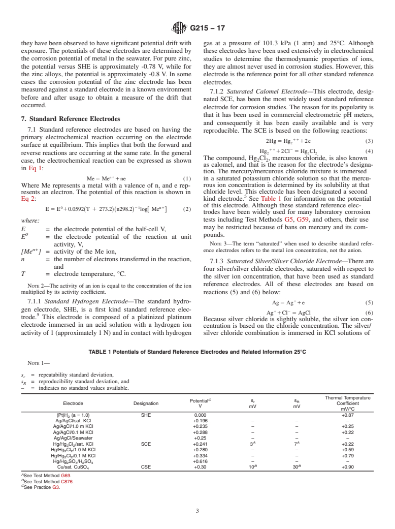 ASTM G215-17 - Standard Guide for Electrode Potential Measurement