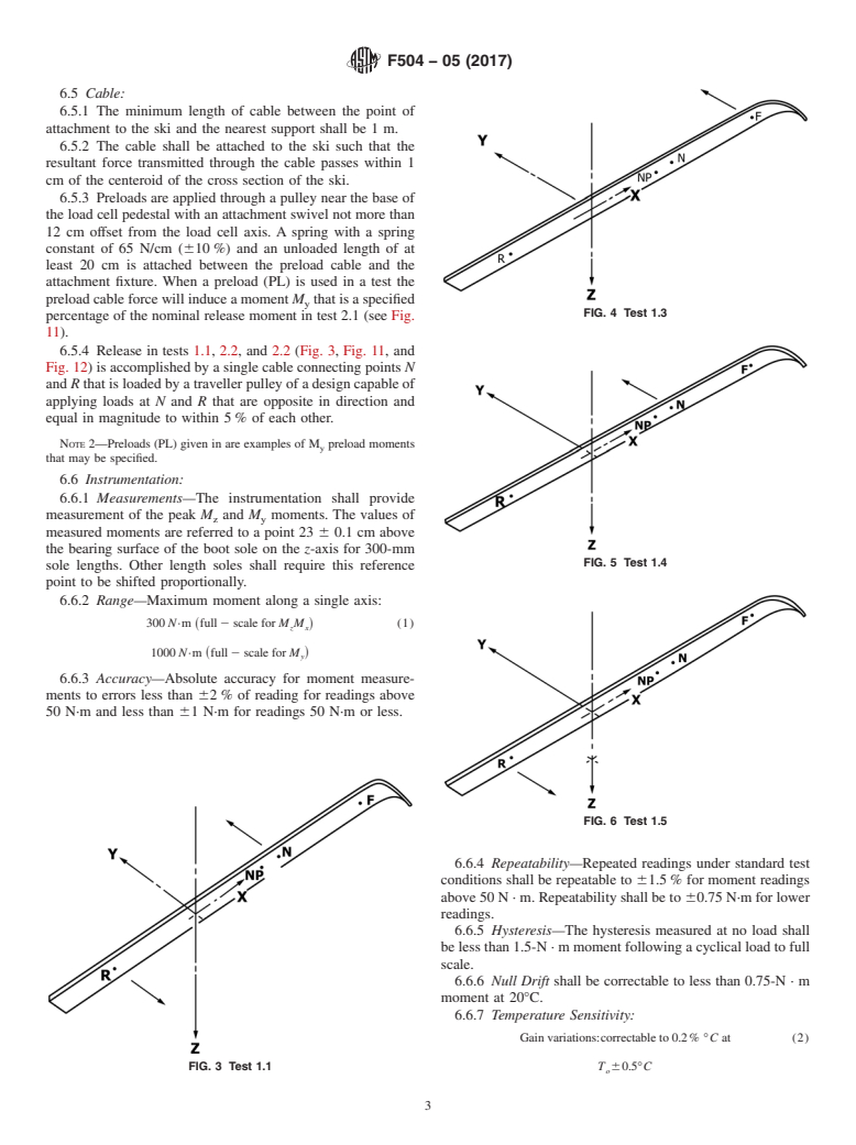 ASTM F504-05(2017) - Standard Test Method for  Measuring the Quasi-Static Release Moments of Alpine Ski Bindings