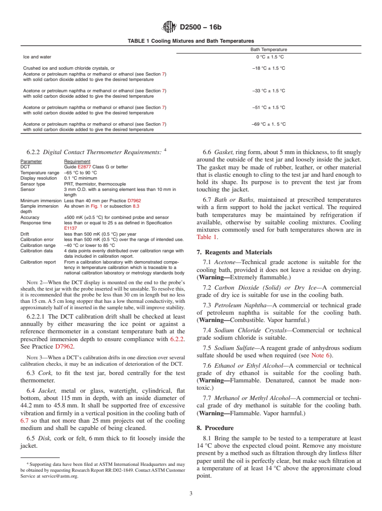 ASTM D2500-16b - Standard Test Method for Cloud Point of Petroleum Products and Liquid Fuels