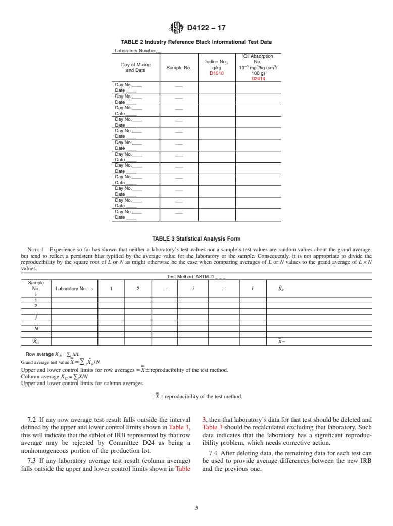 ASTM D4122-17 - Standard Practice for  Carbon Black&#x2014;Evaluation of an Industry Reference Black