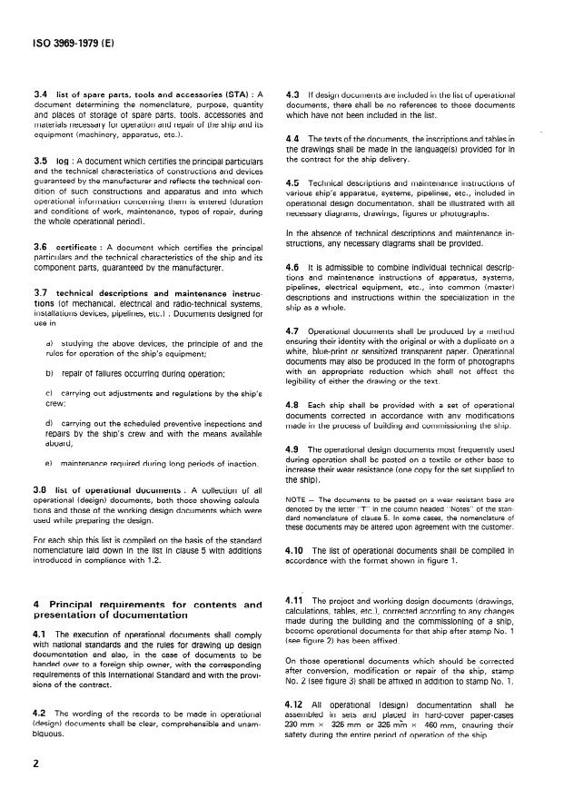 ISO 3969:1979 ISO 3969:1979 - Shipbuilding -- Inland vessels -- Operational documentation - Page 4 preview
