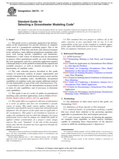 ASTM D6170-17 ASTM D6170-17 - Standard Guide for Selecting a Groundwater Modeling Code - Page 1 preview