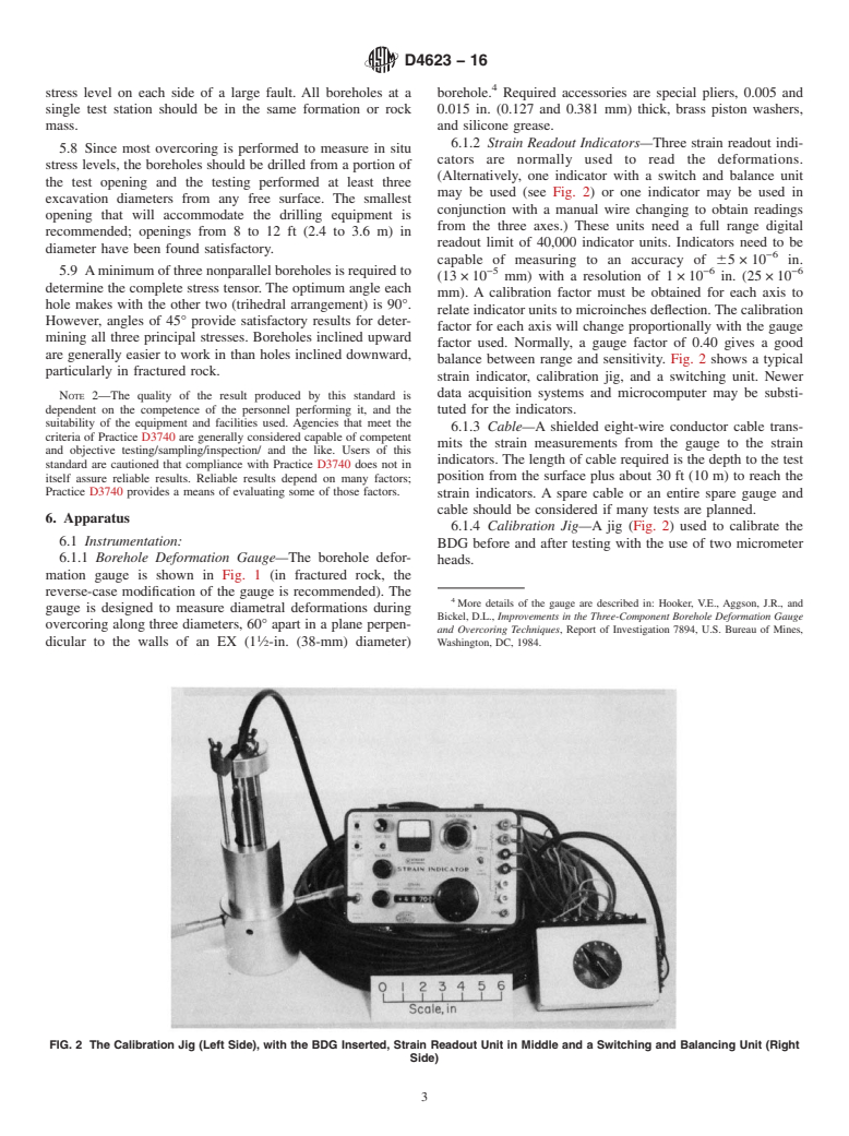 ASTM D4623-16 - Standard Test Method for  Determination of In Situ Stress in Rock Mass by Overcoring  Method&#x2014;Three Component Borehole Deformation Gauge